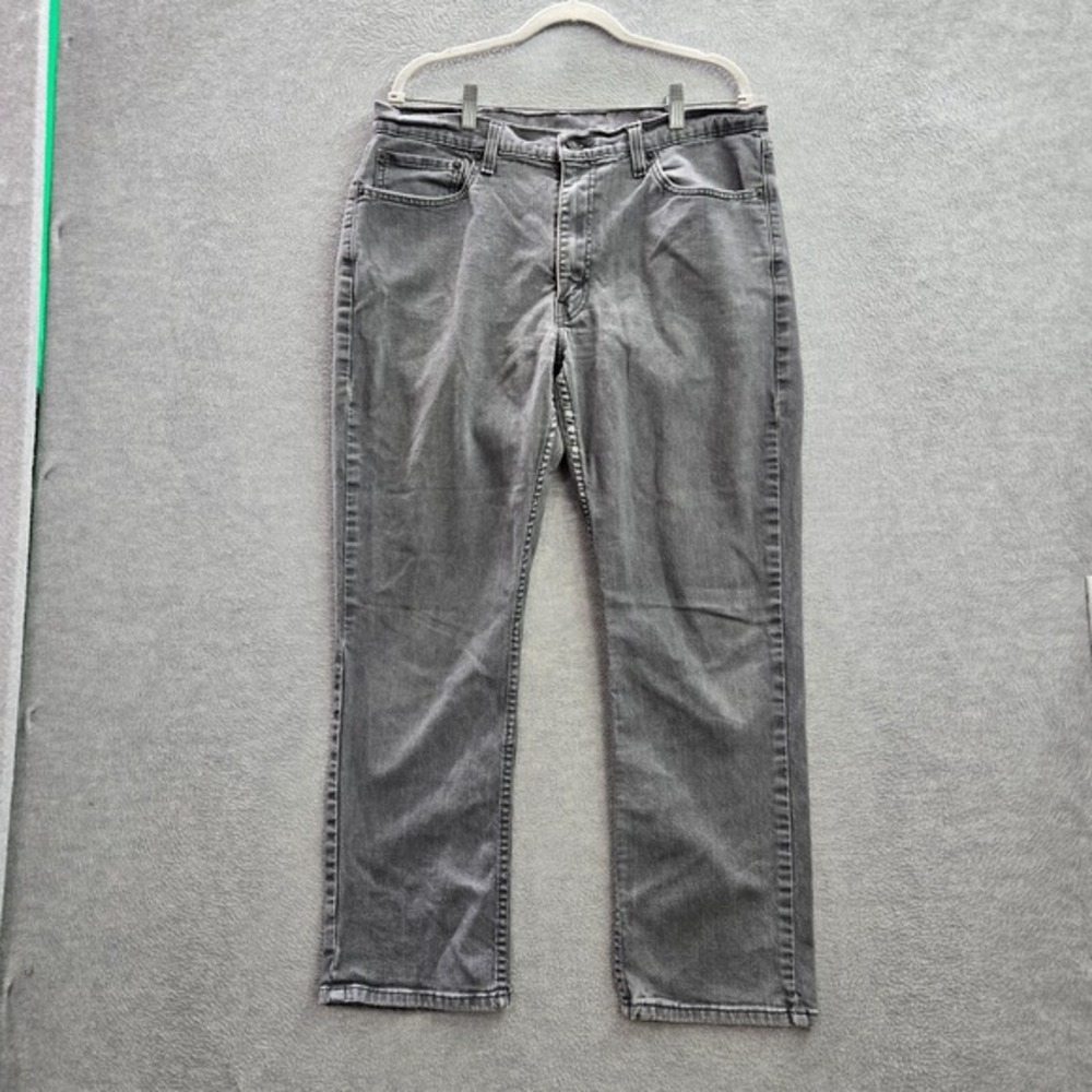Levi's 514 Men Jeans 38x32 Gray Straight‎ Denim Pockets Mid Rise Adult (36x29)